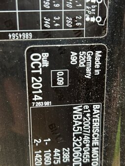 ROZPREDAME NA DIELY BMW F11 520d 140kw - 11