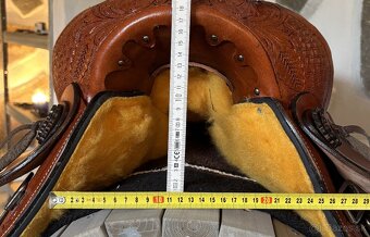 Westernový sedlový komplet 10) rezato hnědé Twist - 11