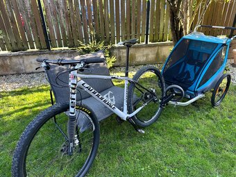 Cyklovozík Thule pre dve deti + Horský bicykel Cannondale - 11