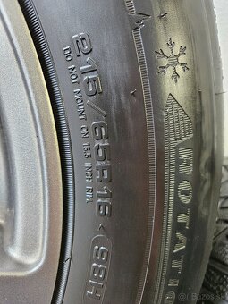 ‼️Alu disky DEZENT 16" +❄️zimné pneu DUNLOP 215/65 R16 - 11