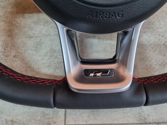 VOLANT VOLKSWAGEN R RLINE kožený ČERVENÉ PREŠÍVANIE - 11