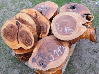Atypické a nadrozmerné fošne a koláče, orechové drevo - 11