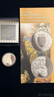 Slovenske mince proof, striebro, korunova mena. - 11