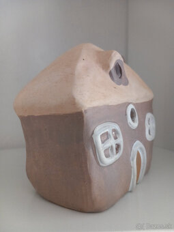 Sada 3ks keramické domčeky na sviečku - 11