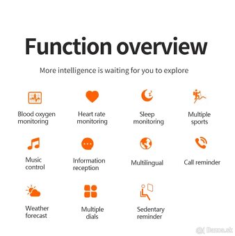 Smart hodinky Senbono GTS (zlate) - 11