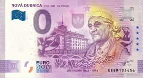 0 euro / 0 € souvenir bankovky 2022/1 - 11
