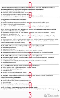 Ponúkam testové otázky na skúšku z medzinárodnej dopravy - 11
