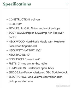 Basgitara G&L JB-2 - 11