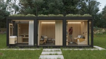 Predám mobilný, zateplený, moderný, dizajnový domček z ocele - 11