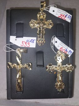 Zlatý krížik nový výrobok zlato 585 od 0.7g -6g - 11