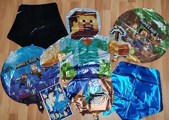 Nové balóny Minecraft 87cm/65cm - sada AŽ 15/16 kusov - 11
