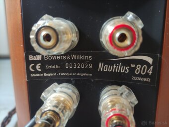 Bowers & Wilkins 804 Nautilus high end reproduktory - 11