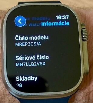 Apple Watch Ultra 2 Natural Titanium, 98% batéria, záruka - 11