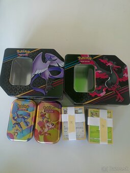 Pokémon sety - karty + plechovky - 11