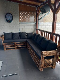 Záhradný nábytok, Paletové sedenie, Paletový nábytok - 11