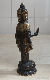 Ručne vyrobená sada troch bronzových Hindských božstiev - 11