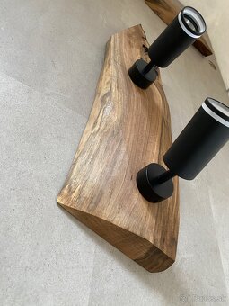 Luxusne unikátne LED svietidla orech ,nove ,ručne vyrábané - 11