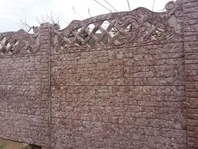 Betonovy plot, farebny. inovatívna technológia výroby plotov - 11