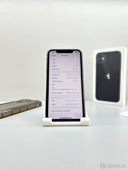 iPhone 11 BLACK NOVÁ BATÉRIA 100% + PRÍSLUŠENSTVO - 11