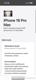 Predám Apple iPhone 16 PRO MAX 512GB Dezert Titanium - 11