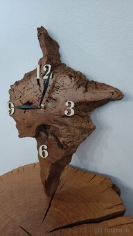 Drevo Dub Orech Nástenné hodiny - 11