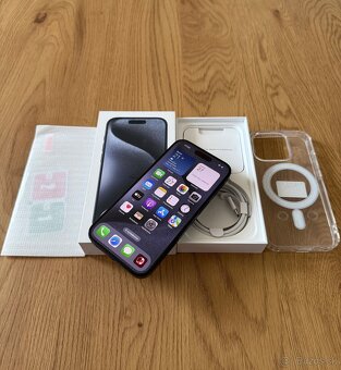iPhone 15 Pro 256 gb Blue Titanium - nepoužívaný, záruka - 11