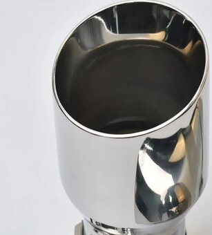 Leštená Nerezová univerzálna koncovka výfuku Logo  Akrapovič - 11