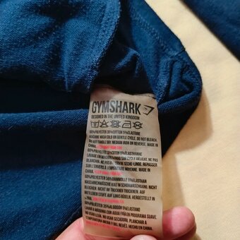 Gymshark modrá mikina na zips s kapucňou XL - 11
