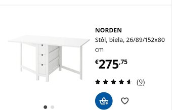 Jedálenský stôl ikea - 11