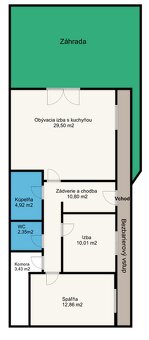 Jedinečný 3 izbový byt s vlastnou záhradou v rodinnom dome - 11
