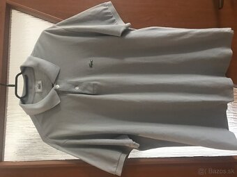 LACOSTE originál sive pánske polotricko XL - 11