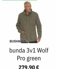 Bunda BUSHMAN® 3v1 Wolf Pro green - 11