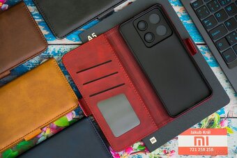 Zatváracie puzdro s bočným pásikom pre Xiaomi, Redmi a Poco - 11