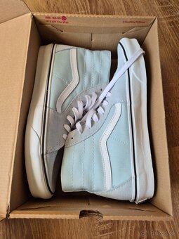 Vans SK8-HI TAPERED - Vysoké tenisky - canal blue 42.5 - 11