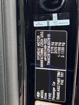 Hyundai Kona Electric 150 64kwh bat 2021 SK SPZ - 11