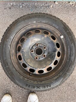 205/55 r16 5x112 zimné komplety plechové + puklice - 11