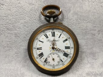 Obrovské 67mm, 200g kapesní hodinky REGULATEUR na díly - 11