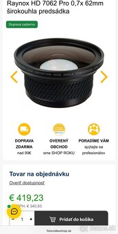 4K kamera Panasonic HC-X2000 + Raynox 0.7 Wide + CINE-X CPL - 11