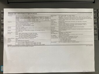 Predám herný notebook Lenovo Ideapad 330-15ICH - 11