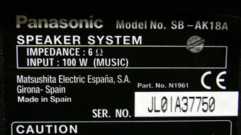Panasonic SA-AK-18, veža - 11