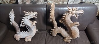 Veľké drevené sochy Draky - 11