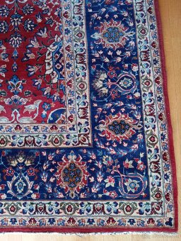 AKCIA🌟Majestátny ručne viazaný hodvábny Isfahan 4,1×3,1 m🌟 - 11