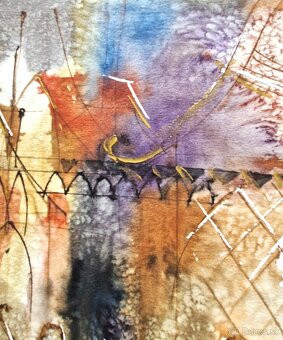 Michael Rosenwein (UNIKAT-akvarel) Abstraktný expresionizmus - 11