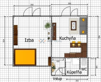 1 izbový byt prenájom - 11