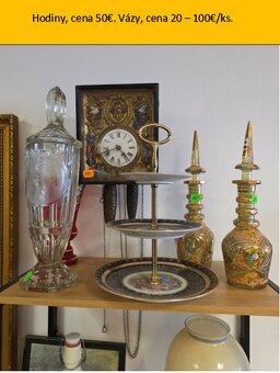 Starožitné kryštály/sklo/porcelán - 11