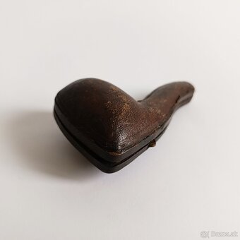 Starožitná ručne vyrezávana fajka z morskej peny -  Žena v k - 11