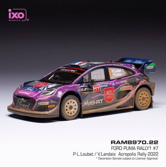 Modely Ford Puma Rally1 1:43 IXO - 11
