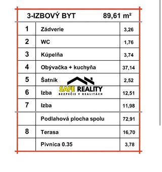 3-izbový byt Slnečné terasy - Závodie/ Žilina - 11