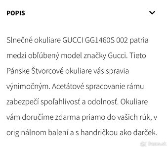 Pánske slnečné okuliare značky Gucci - 11