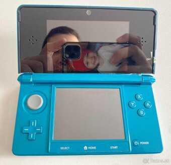 Nintendo 3DS Aqua Blue + 64gb - 11